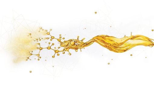 Oil splash breaking into small components