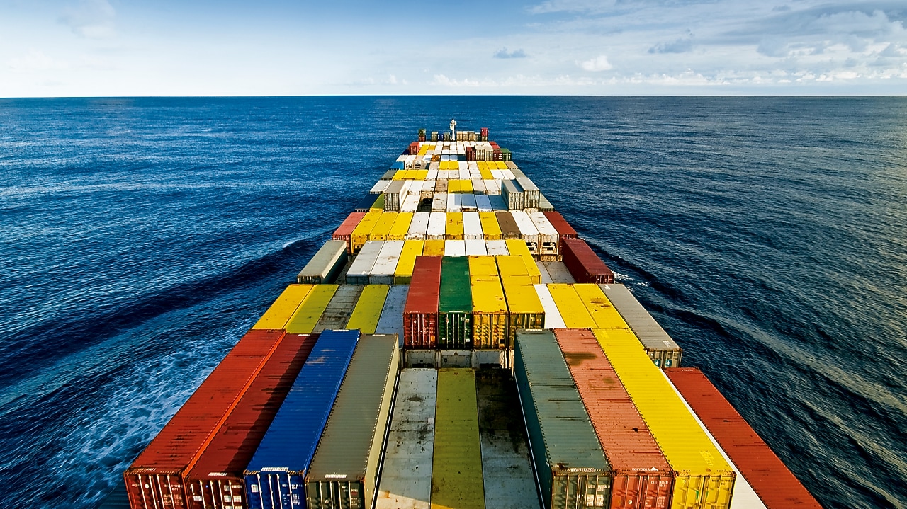 Containers en el mar