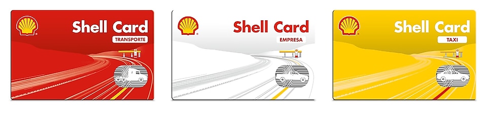 Imagen de las tarjetas Shell Card Empresa, Taxi y Transporte.