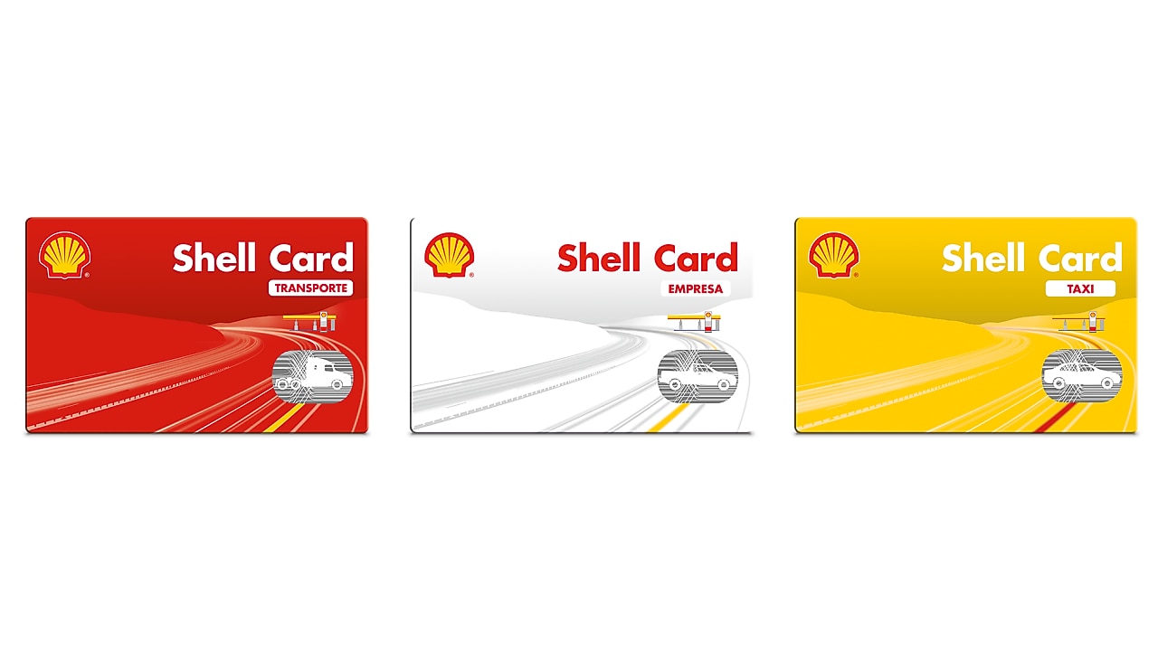 Imagen de las tarjetas Shell Card Empresa, Taxi y Transporte.