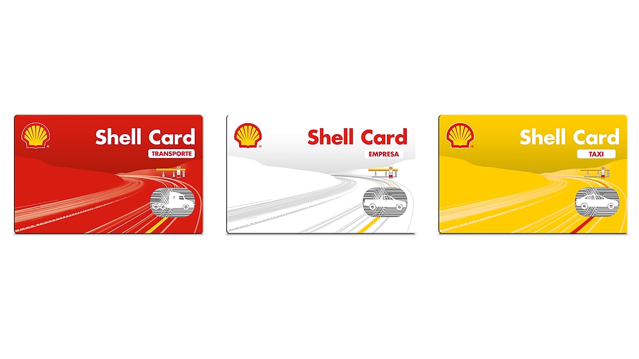 Imagen de las tarjetas Shell Card Empresa, Taxi y Transporte.