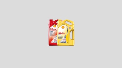 Bidones Shell Helix HX3 y HX5 con fondo gris