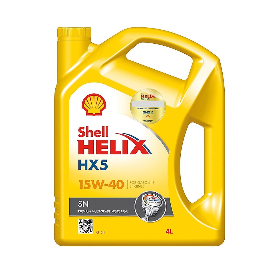 Botella de Shell Helix HX5