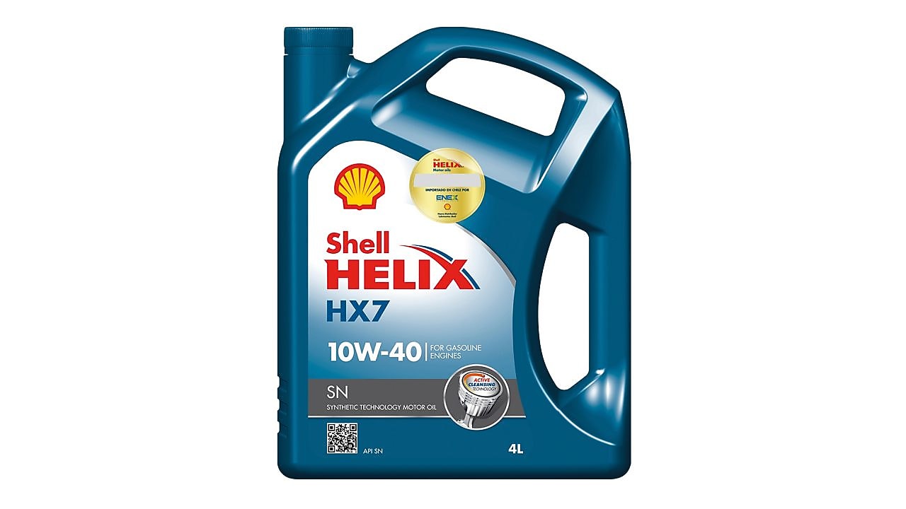 Botella de Shell Helix HX7 10W40