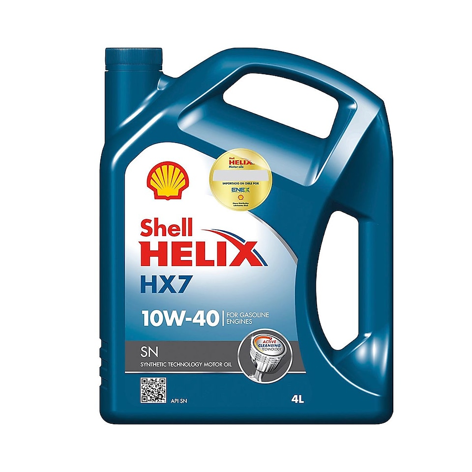 Botella de Shell Helix HX7 10W40