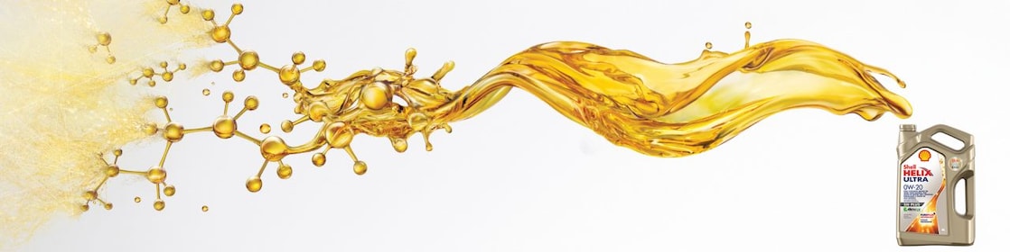 Bidón Shell Helix Ultra con tecnología PurePlus.