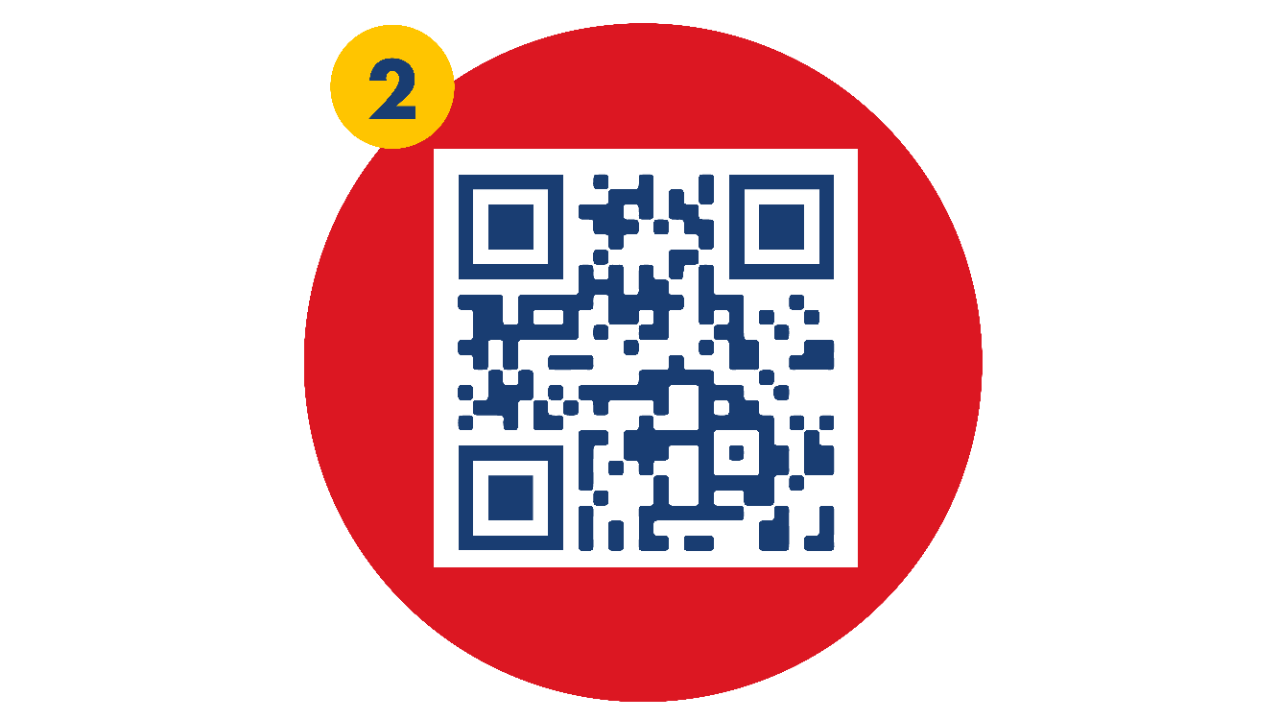 Escanea el código QR para descargar la App Shell Racing o (botón Descarga aquí).