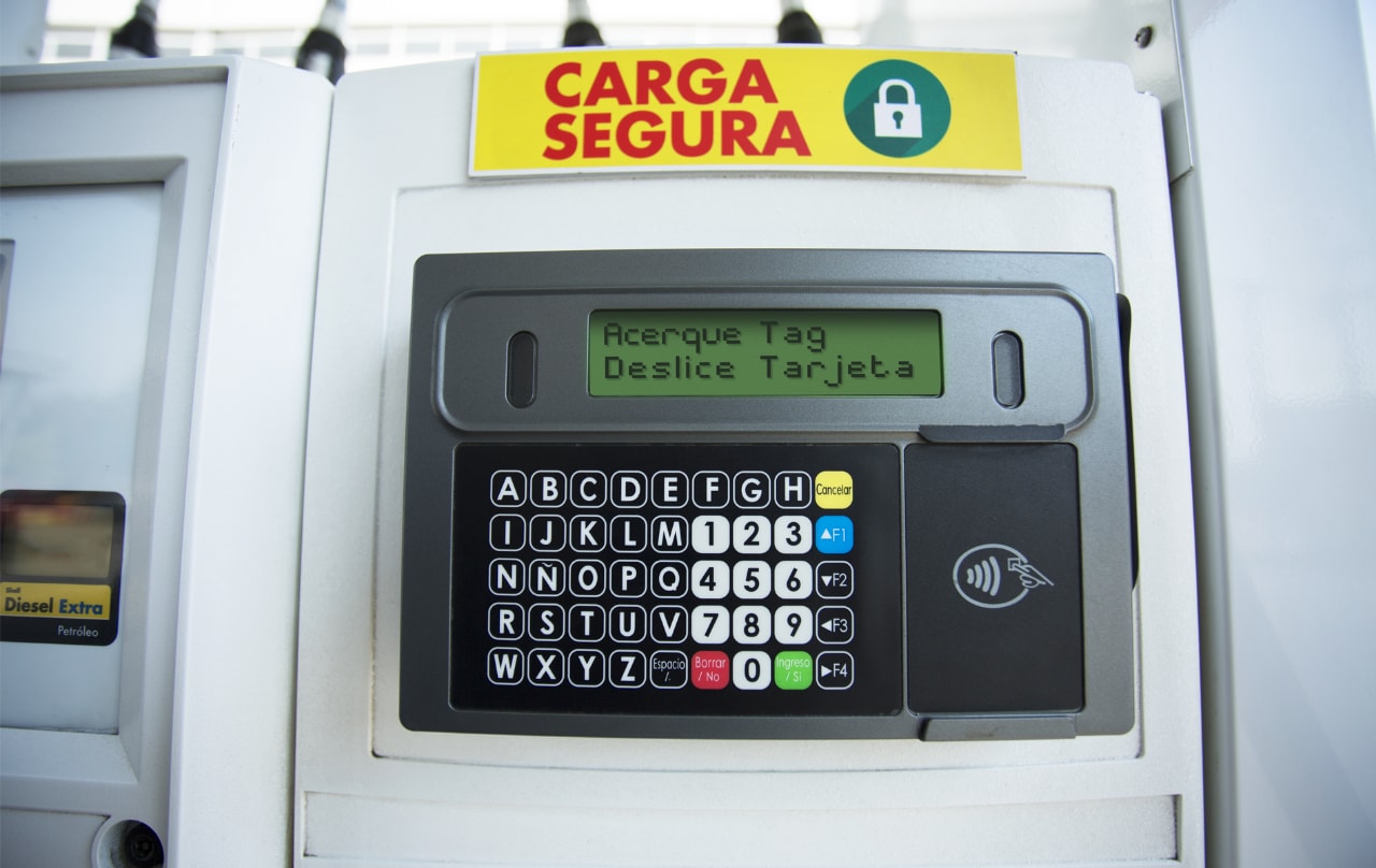 Sistema de Carga segura en nuestros surtidores de Combustible Shell