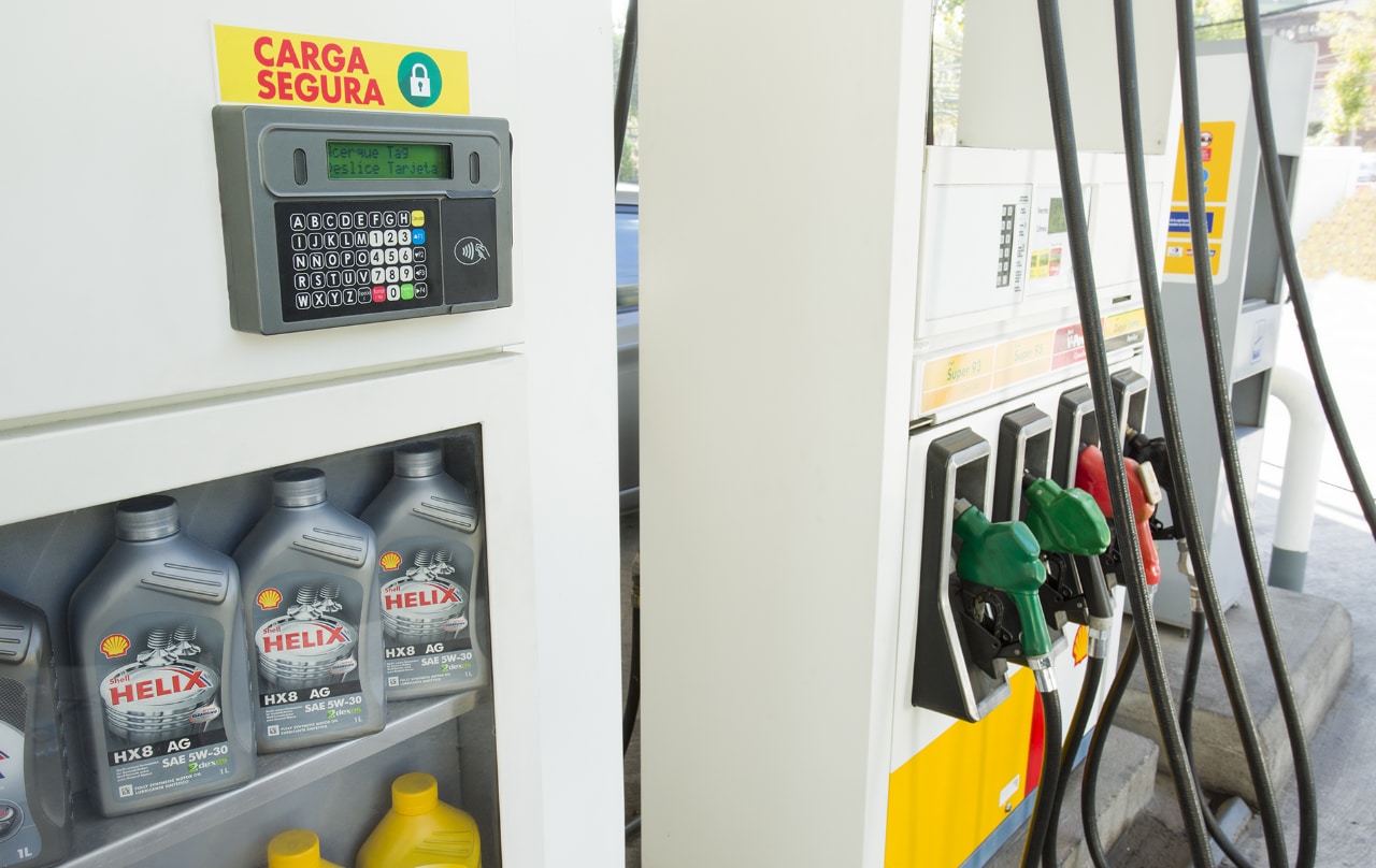 Sistema de Carga segura en nuestros surtidores de combustible Shell
